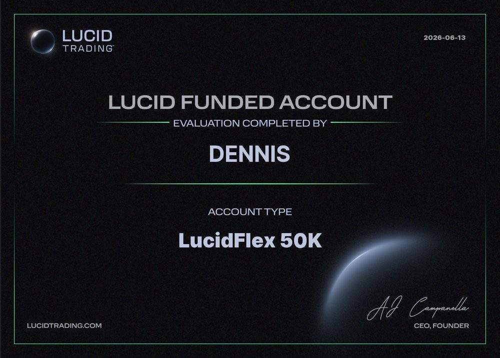 Compte financé — Dennis · LucidFlex 50K