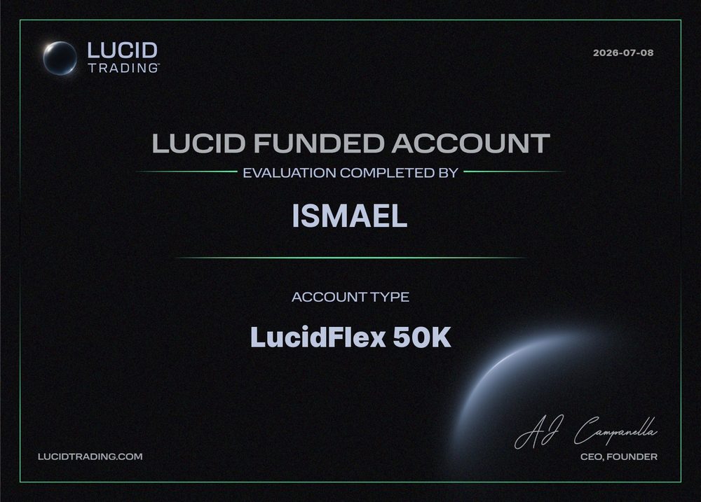 Compte financé — Ismael · LucidFlex 50K