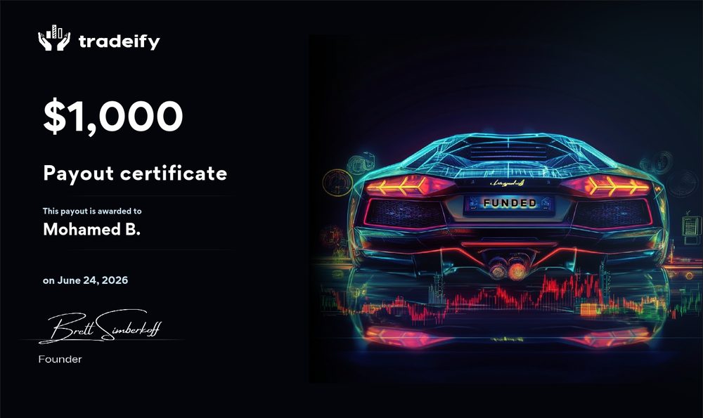 $1 000 — Mohamed B. · Tradeify